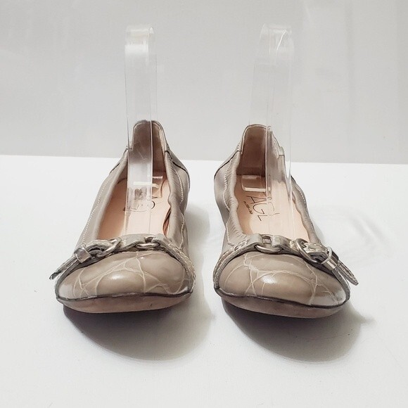 AGL Monika Cap Toe Womens Buckled Slip on Ballet Leather Flats NWOB EU size 36 - Picture 4 of 6